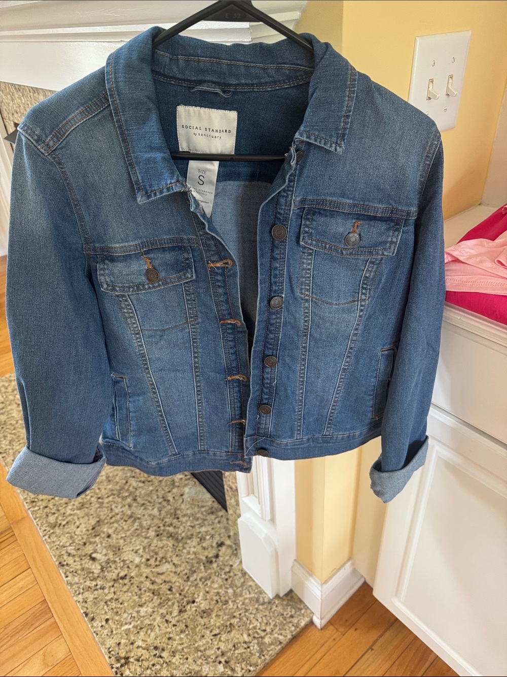 Social Standard Classic Blue Denim Jacket Size S